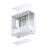 Case JONSBO M-ATX D200 White – GPU 410mm| AIO 240mm| M-ATX